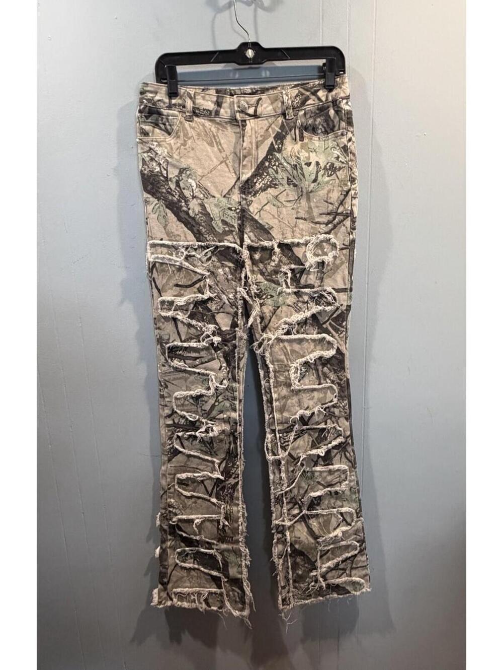 Womens Rockstar Original Camo Pants Size Large Distressed